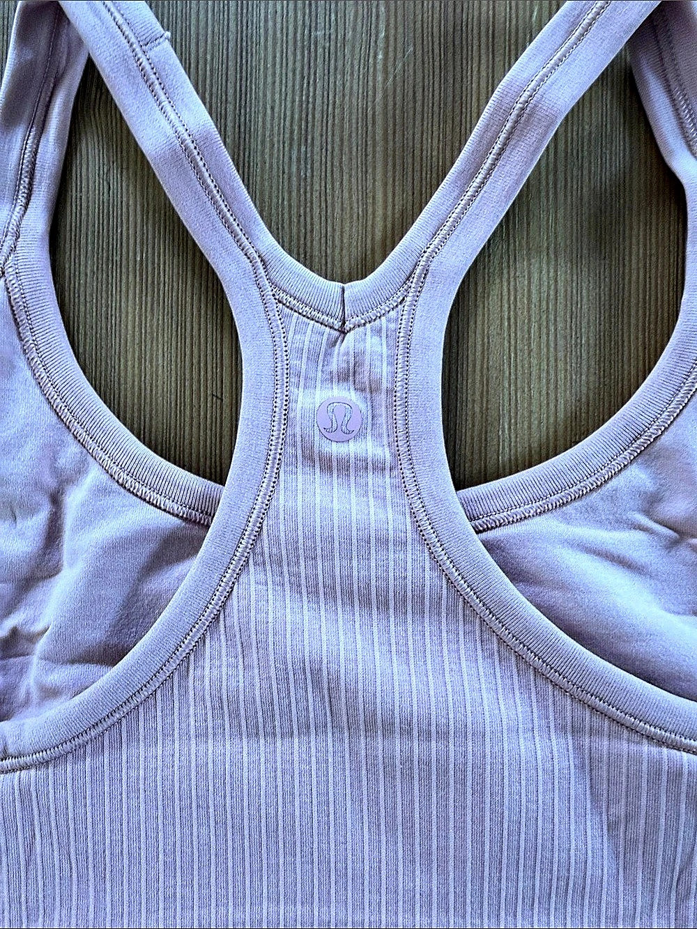 Lululemon Ebb to Street Ribbed Tank Top Ribbed Racerback Pink Size 10 - Picture 3 of 4